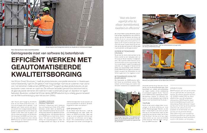Interview Van Wijnen Smart Structure in het Beton en Staalbouw vakblad