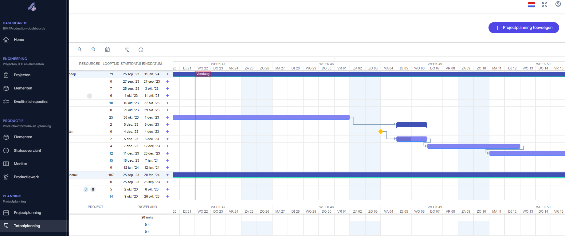BIM4Production Planning Portal